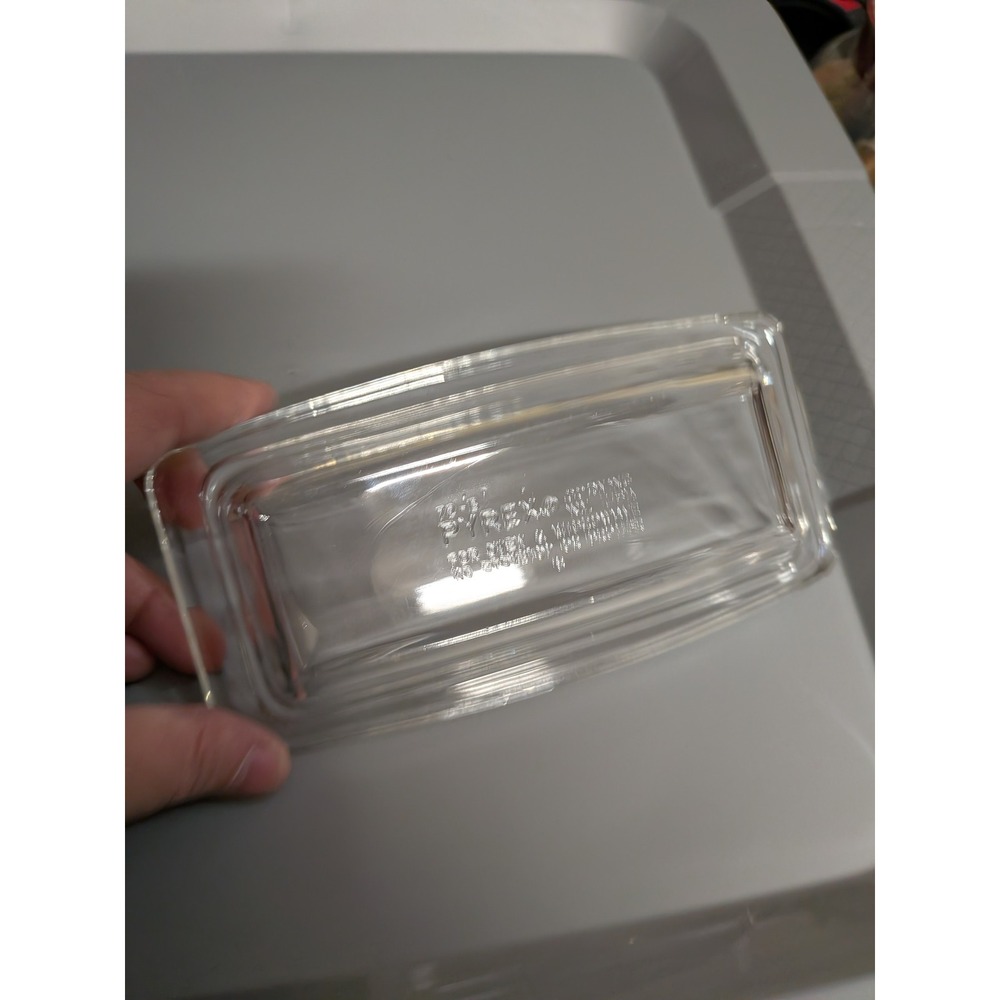 Vintage Pyrex Clear Glass Butter Dish Bottom Replacement Tray Only